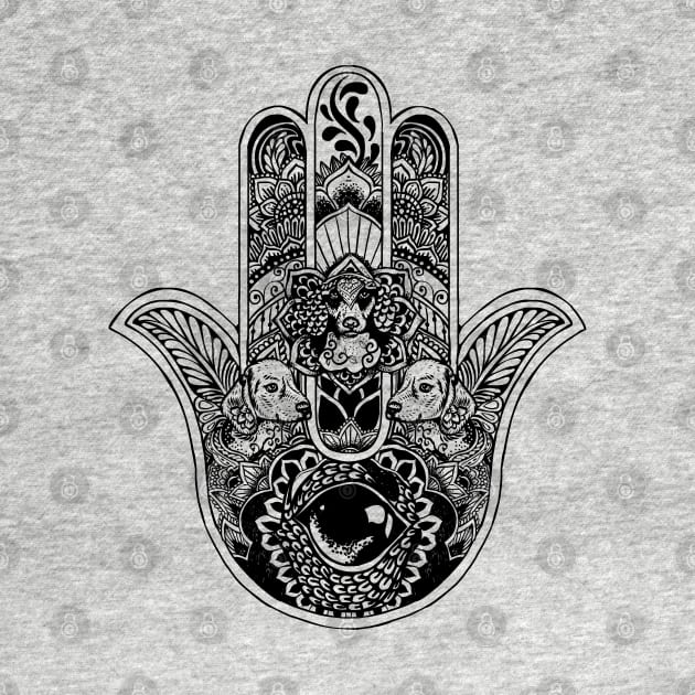 Hamsa Hand Dachsund by huebucket